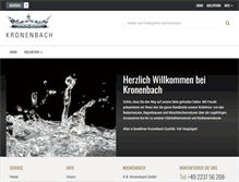 Tablet Screenshot of kronenbach.de
